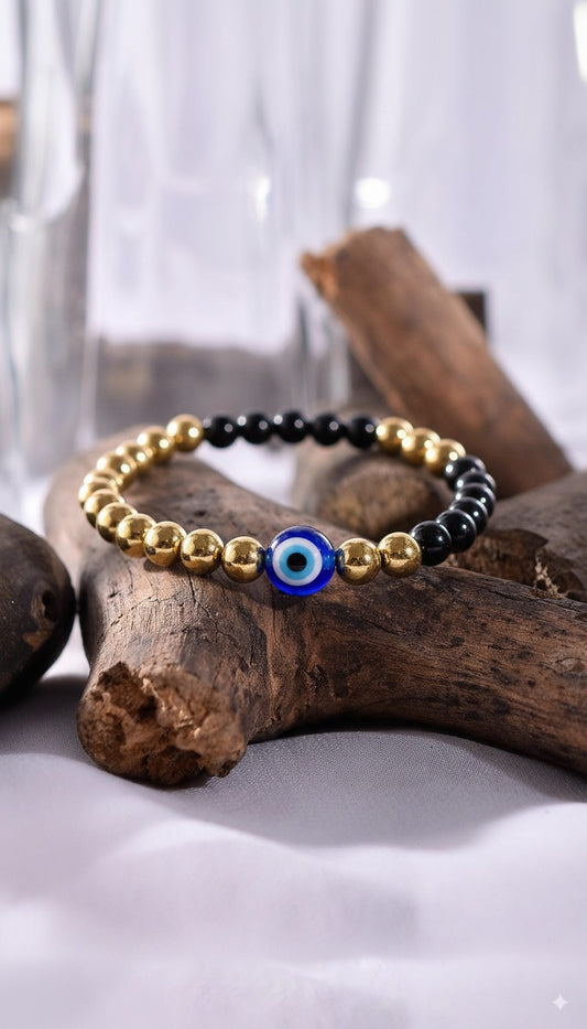 Pyrite + Tourmaline + Evil Eye